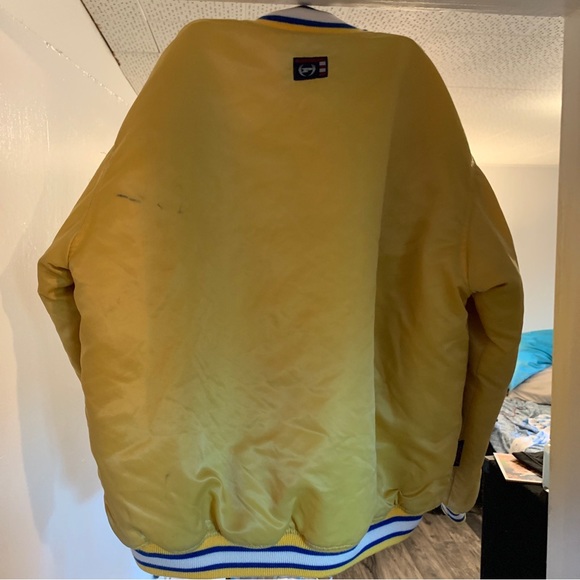 PHAT Farm Varsity Jacket. Warriors colors. Gold and Blue. size small - Picture 11 of 15